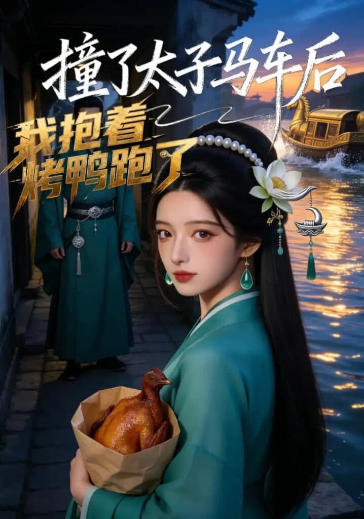 撞了太子马车后,我抱着烤鸭跑了海报